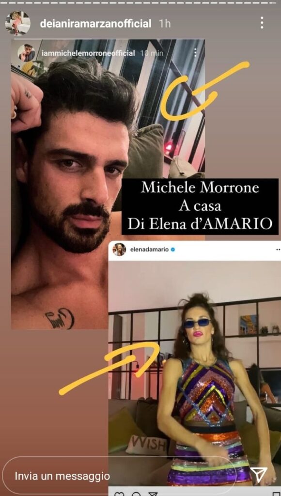 Michele Morrone a casa di Elena D'Amario?