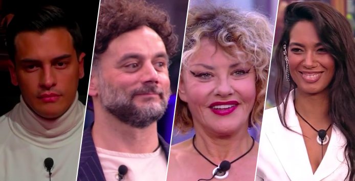 GF Vip - Alessandro, Barù, Eva e Federica: chi vuoi salvare? VOTA