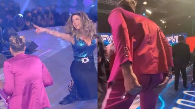 Giacomo Urtis cade in diretta al GF Vip e si strappa i pantaloni