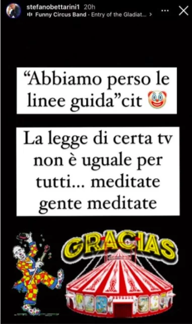 Le parole di Stefano Bettarini