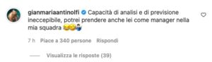 Il commento di Gianmaria Antinolfi