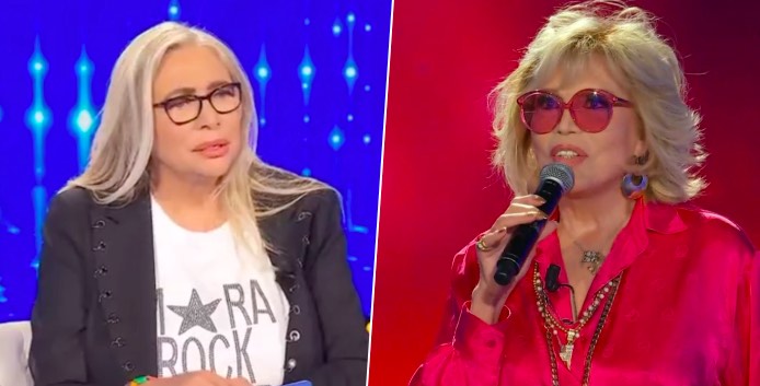 Domenica In, Amanda Lear commette una 