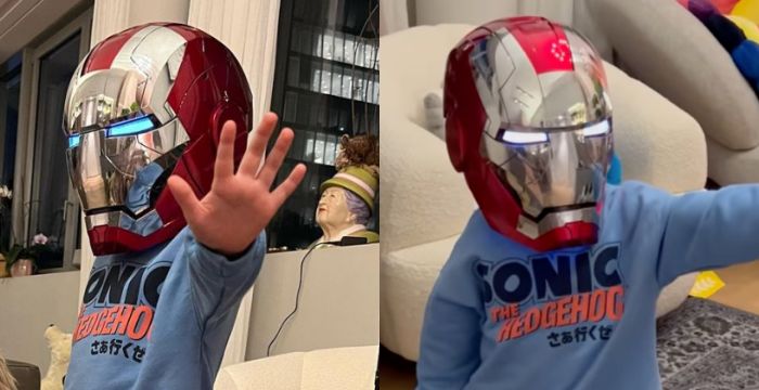 Fedez: ecco quanto costa il casco di Iron Man con cui gioca Leone