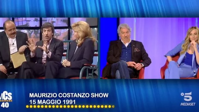 Lorella Cuccarini e Marco Columbro si ritrovano al Maurizio Costanzo Show
