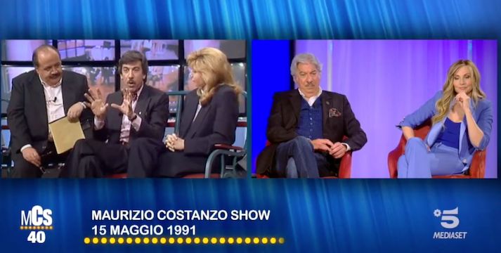 Lorella Cuccarini e Marco Columbro si ritrovano al Maurizio Costanzo Show