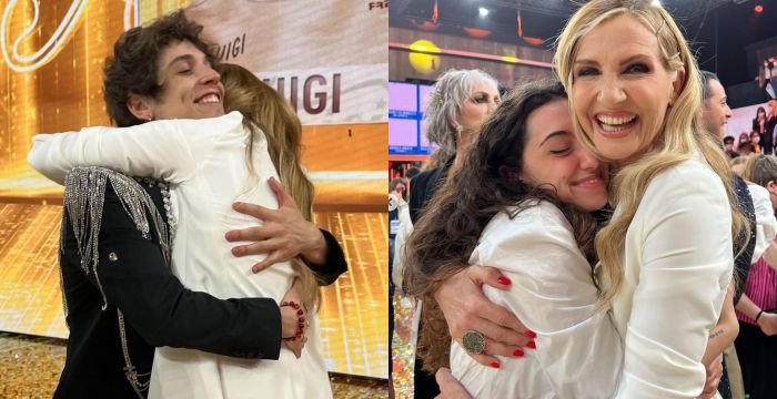Lorella Cuccarini dopo Amici abbraccia Alex e Sissi per la prima volta Lorella Cuccarini dopo Amici abbraccia Alex e Sissi per la prima volta