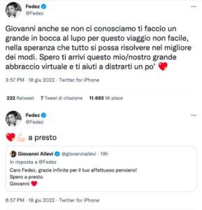 Botta e risposta su Twitter tra Fedez e Giovanni Allevi