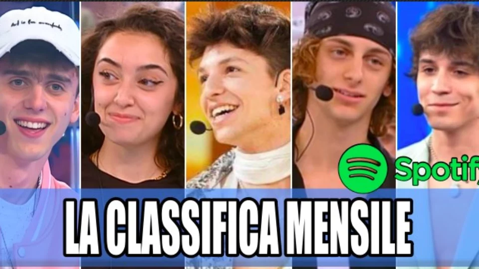 Amici 21, la classifica dei cantanti più ascoltati del mese su Spotify
