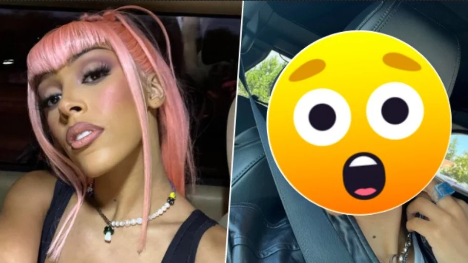 Doja Cat rasa capelli e sopracciglia a zero durante una diretta