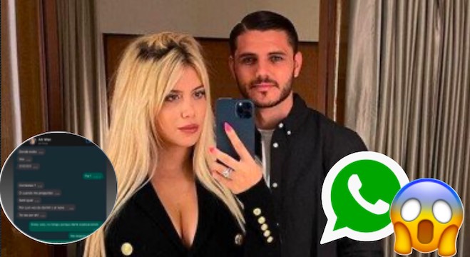 Mauro Icardi pubblica una chat privata con Wanda Nara: è lite