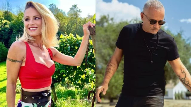 Michelle Hunziker ospite al concerto di Eros Ramazzotti