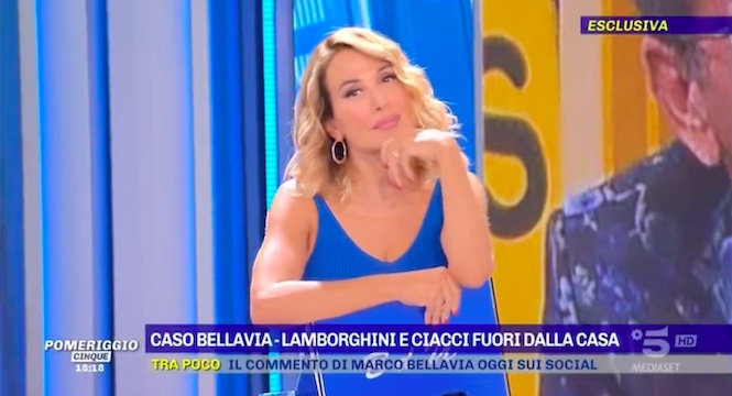 Barbara d'Urso commenta il caso Marco Bellavia a Pomeriggio 5