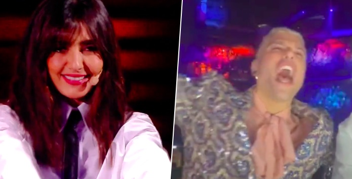 Ambra canta T’appartengo a X Factor e Fedez si scatena Ambra canta T’appartengo a X Factor e Fedez si scatena