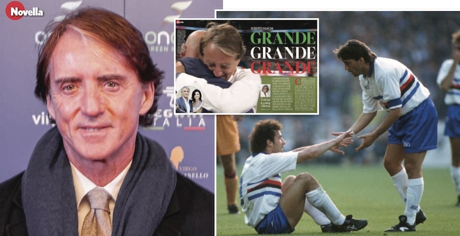 Intervista a Roberto Mancini dopo il messaggio di Gianluca Vialli