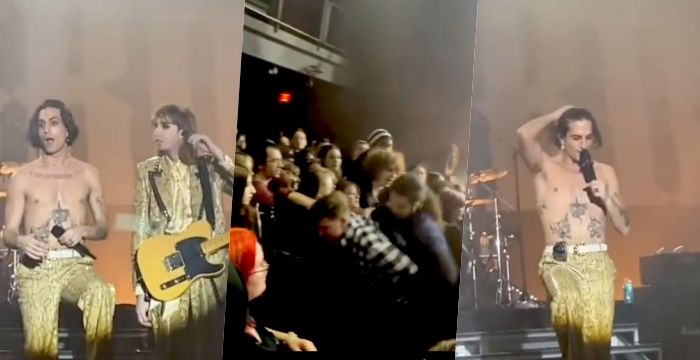 Rissa al concerto dei Maneskin: la reazione di Damiano Rissa al concerto dei Maneskin: la reazione di Damiano