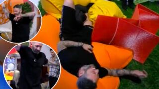 Edoardo Tavassi balla sulla sedia e cade: il video virale