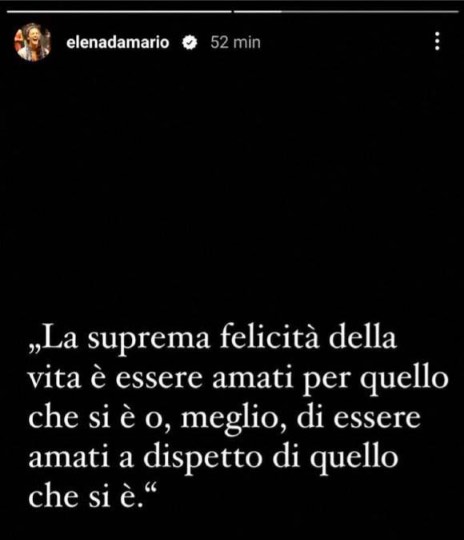 Storia su Instagram - Elena D'Amario