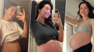 Aurora Ramazzotti posta una foto per ogni mese di gravidanza