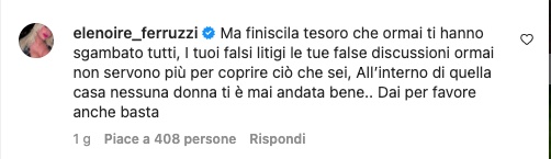 Il commento di Elenoire Ferruzzi