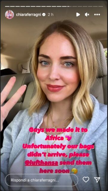 La storia Instagram di Chiara Ferragni