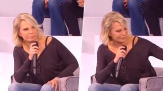 Maria De Filippi trattiene le lacrime durante la puntata di Amici