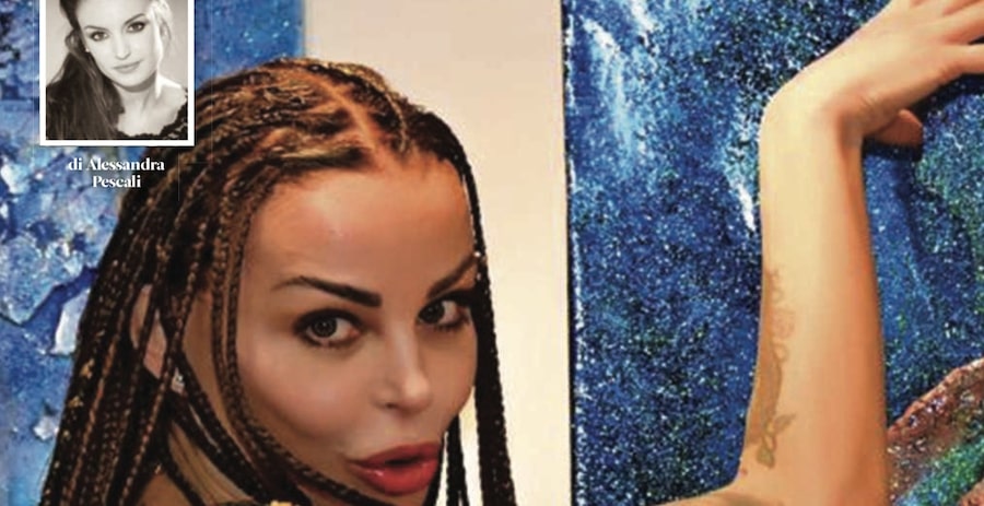 nina-moric-riabbraccia-carlos-alla-sua-prima-mostra-da-pittrice