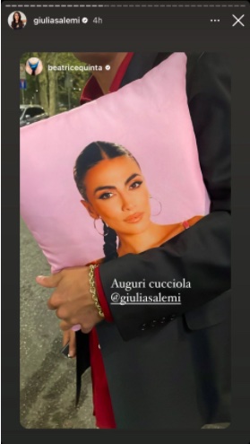 La storia Instagram di Beatrice Quinta