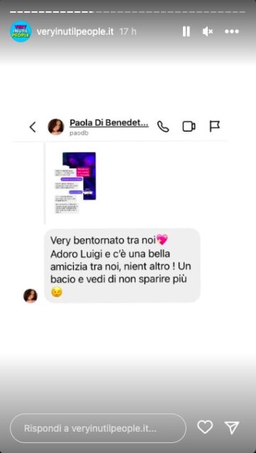 La risposta di Paola Di Benedetto