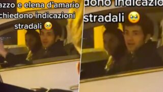 Massimiliano Caiazzo ed Elena D'Amario in auto insieme (VIDEO)