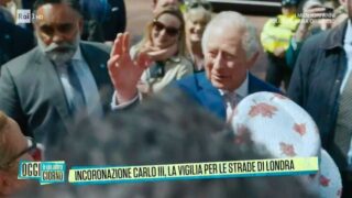 Re Carlo saluta in diretta l'Italia a Oggi è un altro giorno