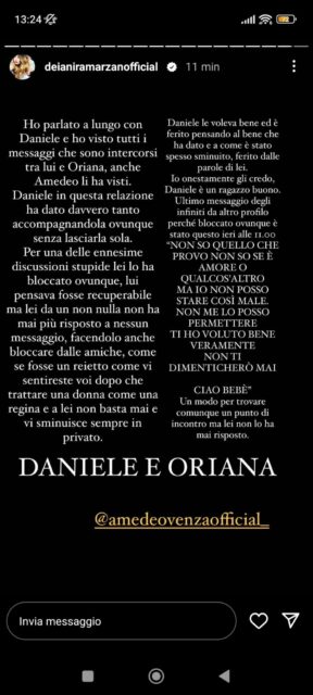 Nuove indiscrezioni su Daniele Dal Moro e Oriana Marzoli