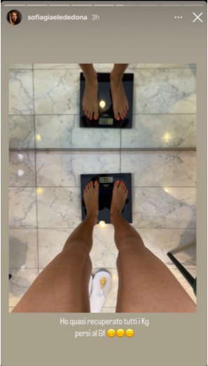 La storia Instagram di Giaele De DonaÌ