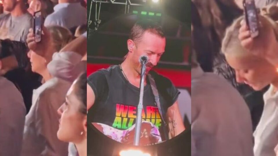 Coldplay, Paltrow a San Siro canta "Fix You" (VIDEO)