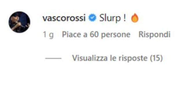 Il commento di Vasco Rossi