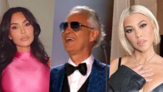 Andrea Bocelli conteso da Kim e Kourtney Kardashian: la sua replica