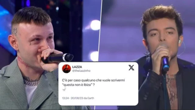 Lazza e il tweet su