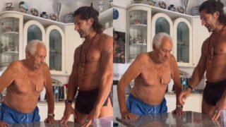 walter nudo allena papà 98 anni