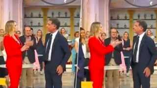 I Fatti Vostri, gelo in studio tra Anna Falchi e Tiberio Timperi