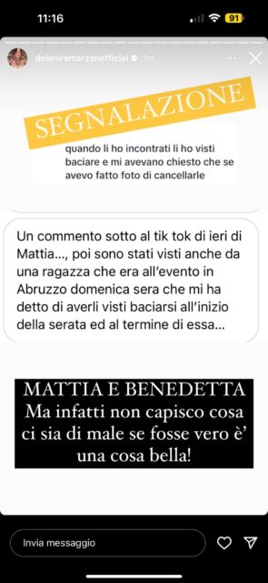Il rumor sul bacio tra Mattia Zenzola e Benedetta Vari