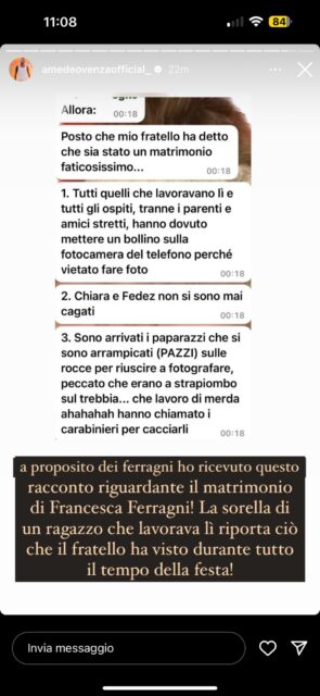 Nuove indiscrezioni sul matrimonio di Francesca Ferragni