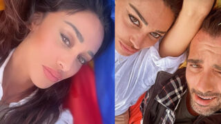 Belen Rodriguez fuga d'amore con Elio: primo selfie di coppia