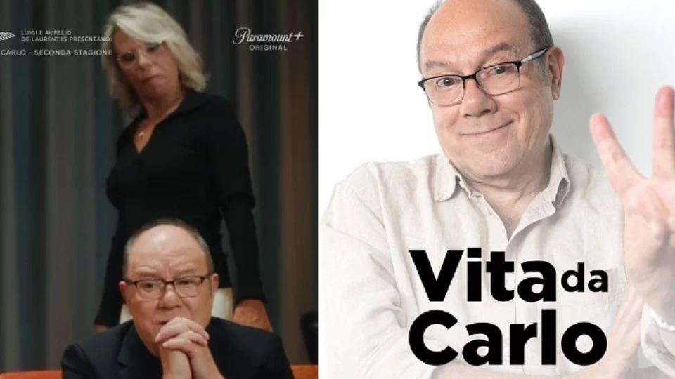 Maria De Filippi nello spot di Vita da Carlo 2 con Carlo Verdone
