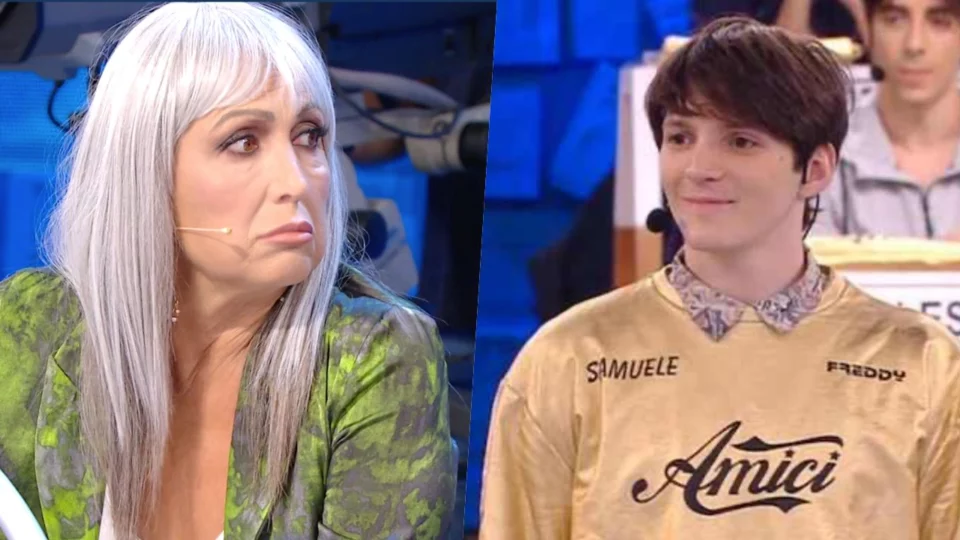 Amici, Samuele Barbetta contro la maestra Celentano