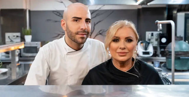 Tina Cipollari e Simone Di Matteo a Celebrity chef
