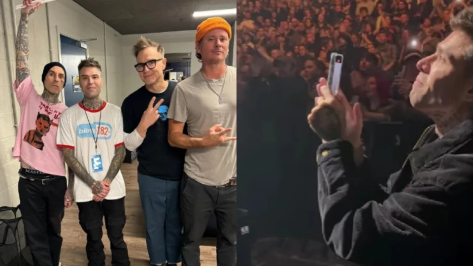 fedez vola manchester concerto blink 182