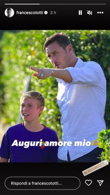 La storia Instagram di Francesco Totti