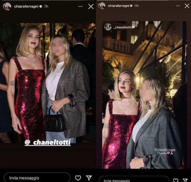 Le storie Instagram di Chiara Ferragni e Chanel Totti - foto