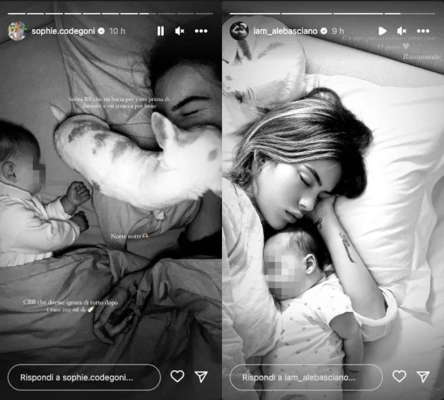 Le storie Instagram di Sophie Codegoni e Alessandro Basciano