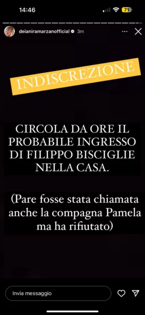 L'indiscrezione su Filippo Bisciglia al Grande Fratello