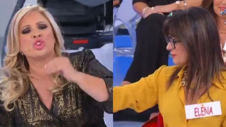 uomini e donne lite tina cipollari elena video